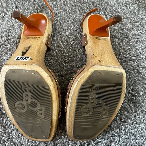 BCBG Multicolor Strappy Heels SZ9 - Picture 2 of 7